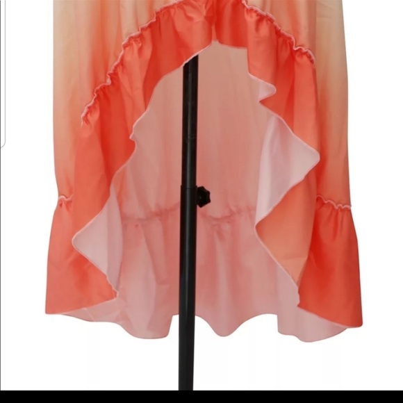 BOHO Ombré Rainbow Tiered Maxi Dress - Picture 7 of 8